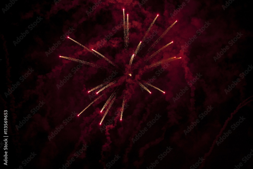 Red Fireworks