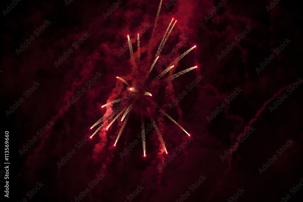 Red Fireworks