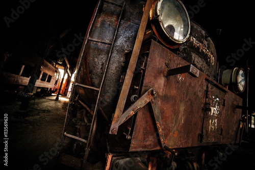 Obraz na płótnie Old Retro Steam Train History w salonie