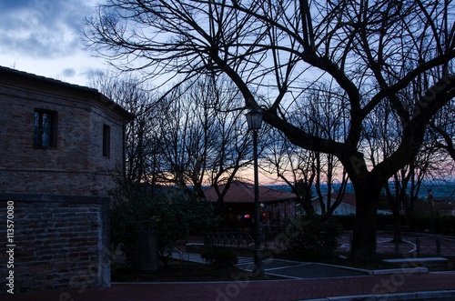 Rimini, medieval landscape in Saludecio