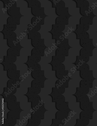 Black textured plastic vertical pointy waves © Zebra Finch