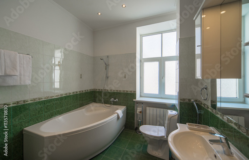 Bathroom with appliances.