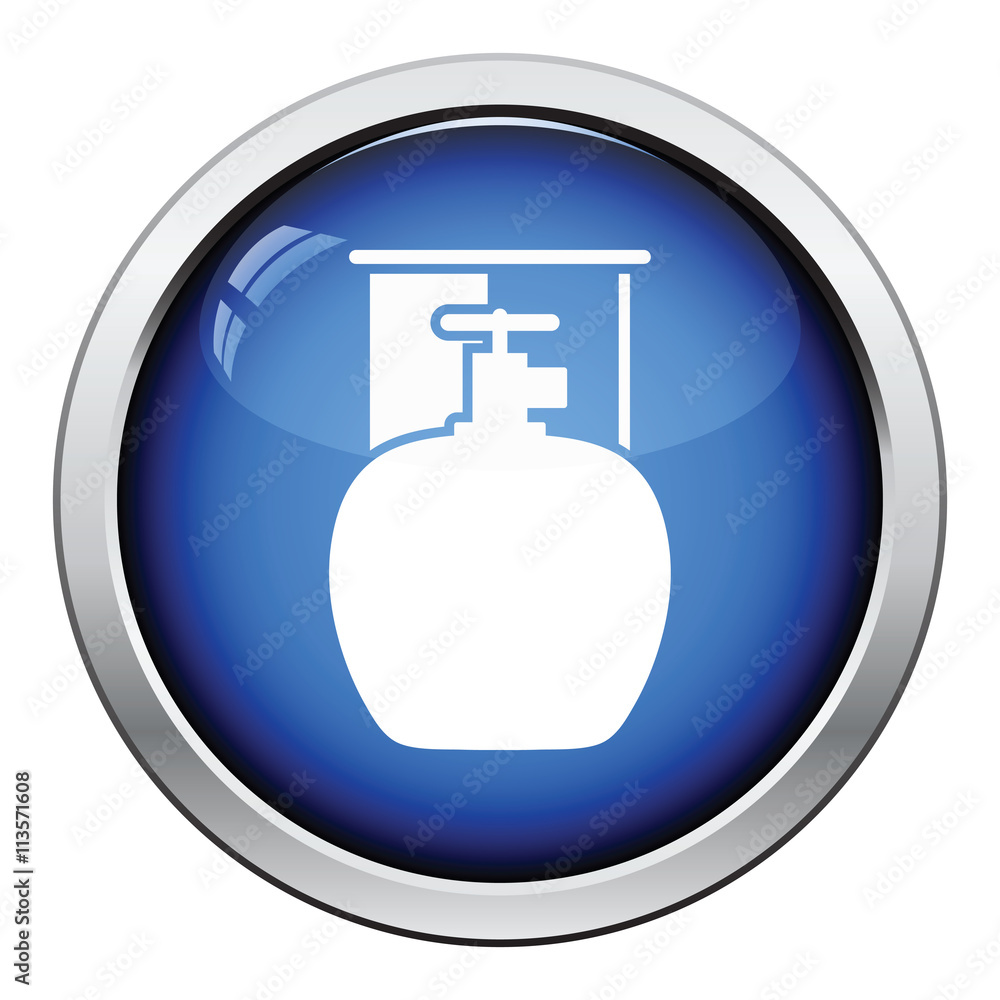 Obraz premium Camping gas container icon