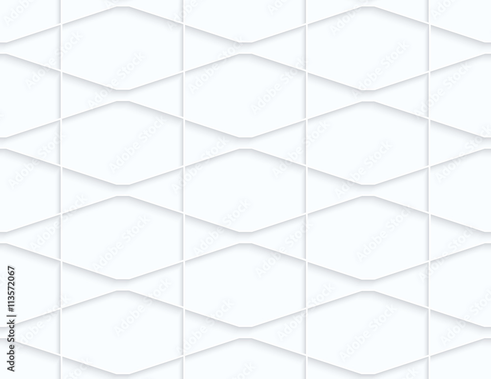 Quilling white paper squished hexagons and triangles Quilling white paper squished hexagons and triangles