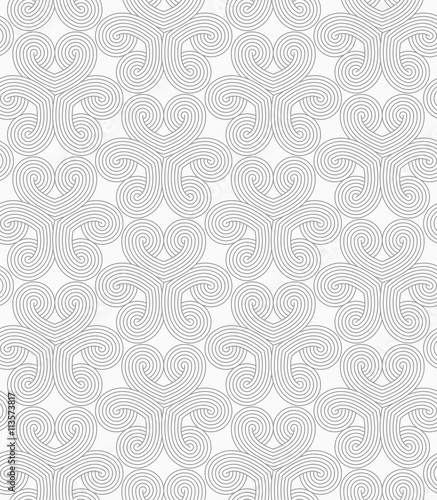 Slim gray hatched hearts in turn