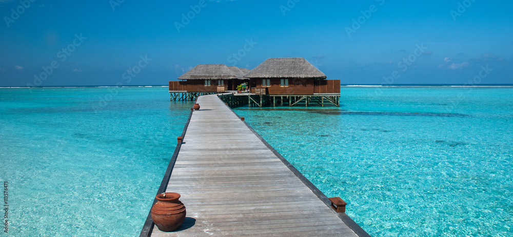 Fototapeta premium Overwater villa at Maldives