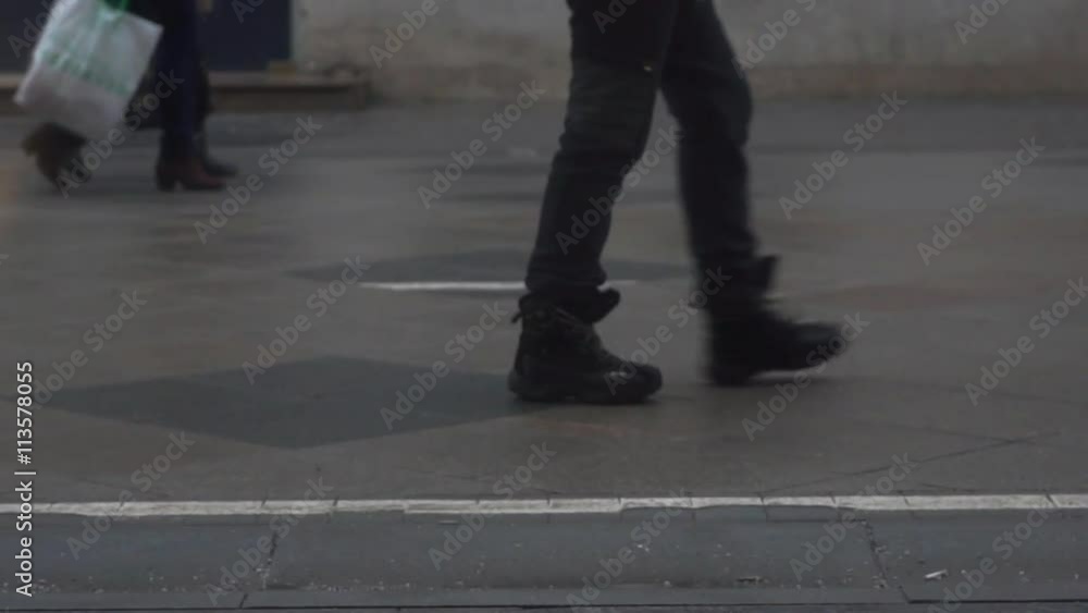 Rapid video of pedestrian street, shot at 120 fps Rapid video of pedestrian street, shot at 120 fps