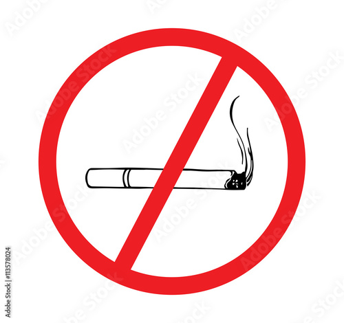 Vector of Don't smoke sign
