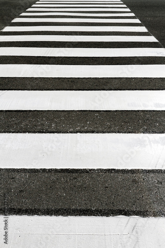 Crosswalk on a street with vertical frame