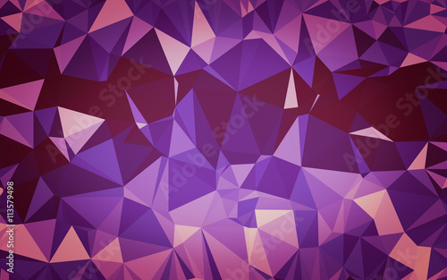 Abstract low poly background, geometry triangle © teerawit