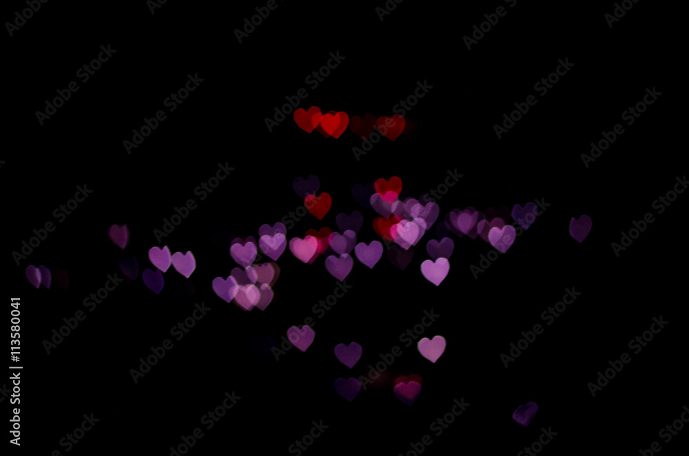 Bokeh light shape on black background Bokeh light shape on black background