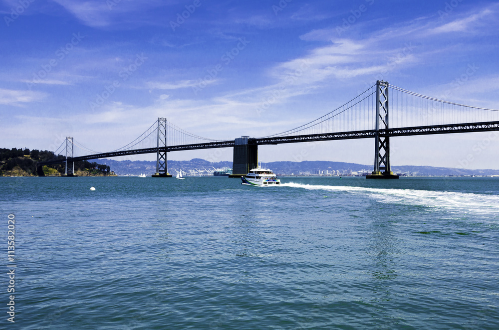 Naklejka premium Bay Bridge, San Francisco, California