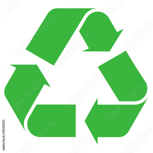 Recycle symbol green