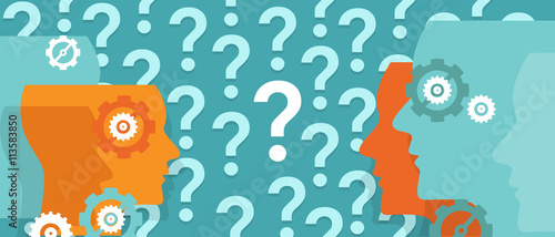 question marks everywhere around head confused team questioning problem
