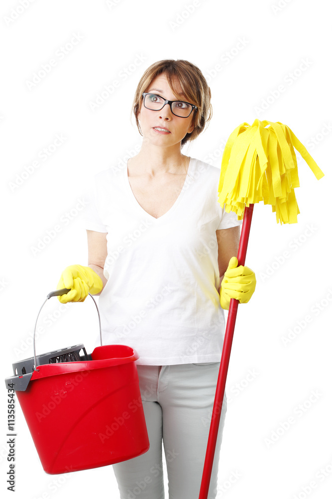 Middle aged housekeeper