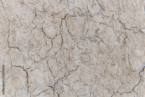 texture of red dry soil for brackground © CasanoWa Stutio
