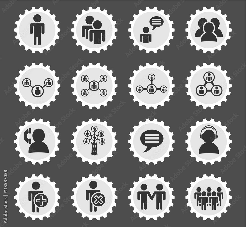 community icon set community icon set