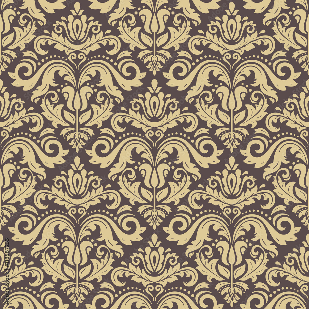 Seamless Wallpaper in the Style of Baroque Seamless Wallpaper in the Style of Baroque