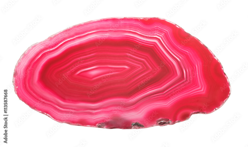 pink agate isolated on white pink agate isolated on white