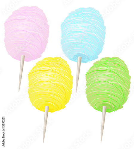 Colorful Sweet Soft Cotton Candy Collection