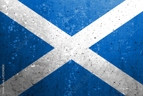 Scotland Grunge Flag (Great Britain)