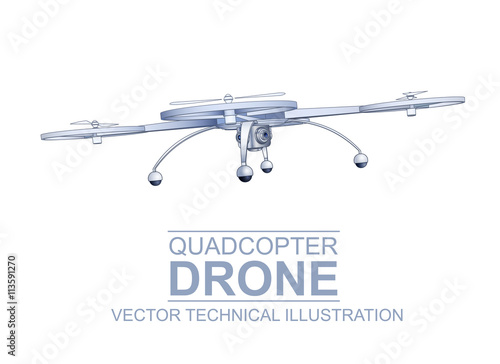 Drone Technical Illustration