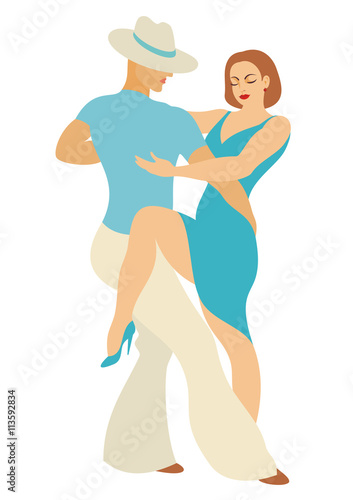 lady and gentleman dance Latin America dance salsa