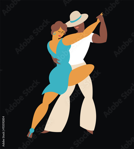 lady and gentleman dance Latin America dance tango