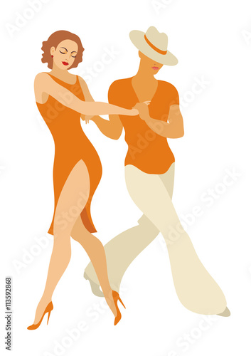 lady and gentleman dance Latin America dance salsa