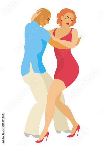 lady and gentleman dance Latin America dance tango
