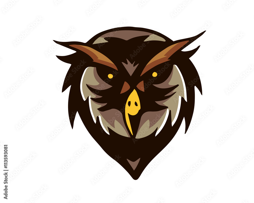 Leadership Animal Logo - Smart Owl Character Leadership Animal Logo - Smart Owl Character