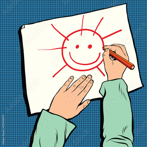 mock up top view of workplace designer