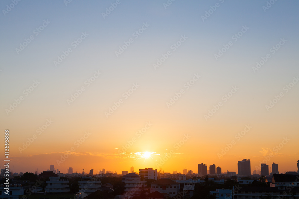 Sunset at bangkok Sunset at bangkok
