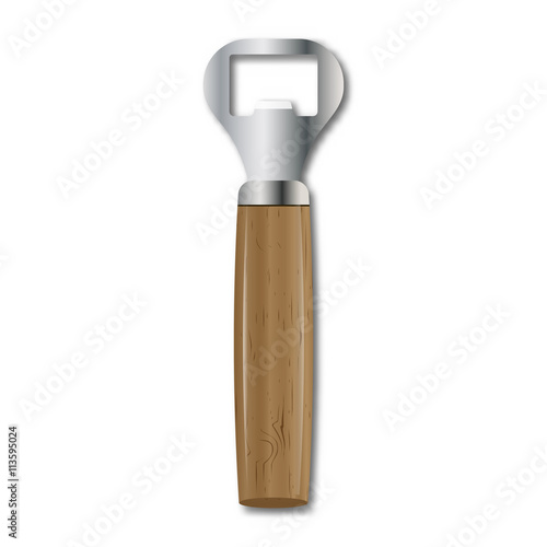 Bottle cap opener, vector illustration.