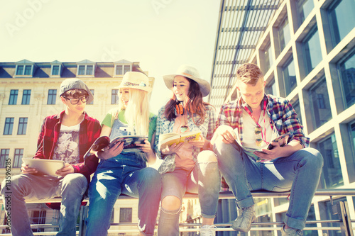 Quadro em tela Students online