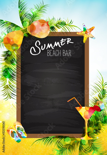 Estate, Spiaggia. Menu