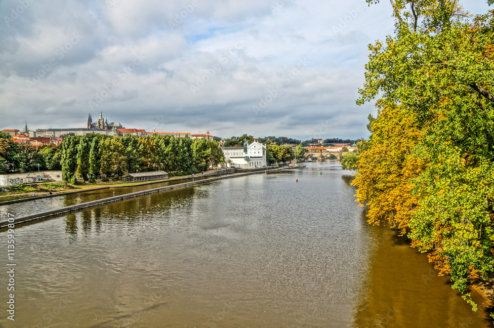 Moldova river in Prague, Czech Republic Moldova river in Prague, Czech Republic