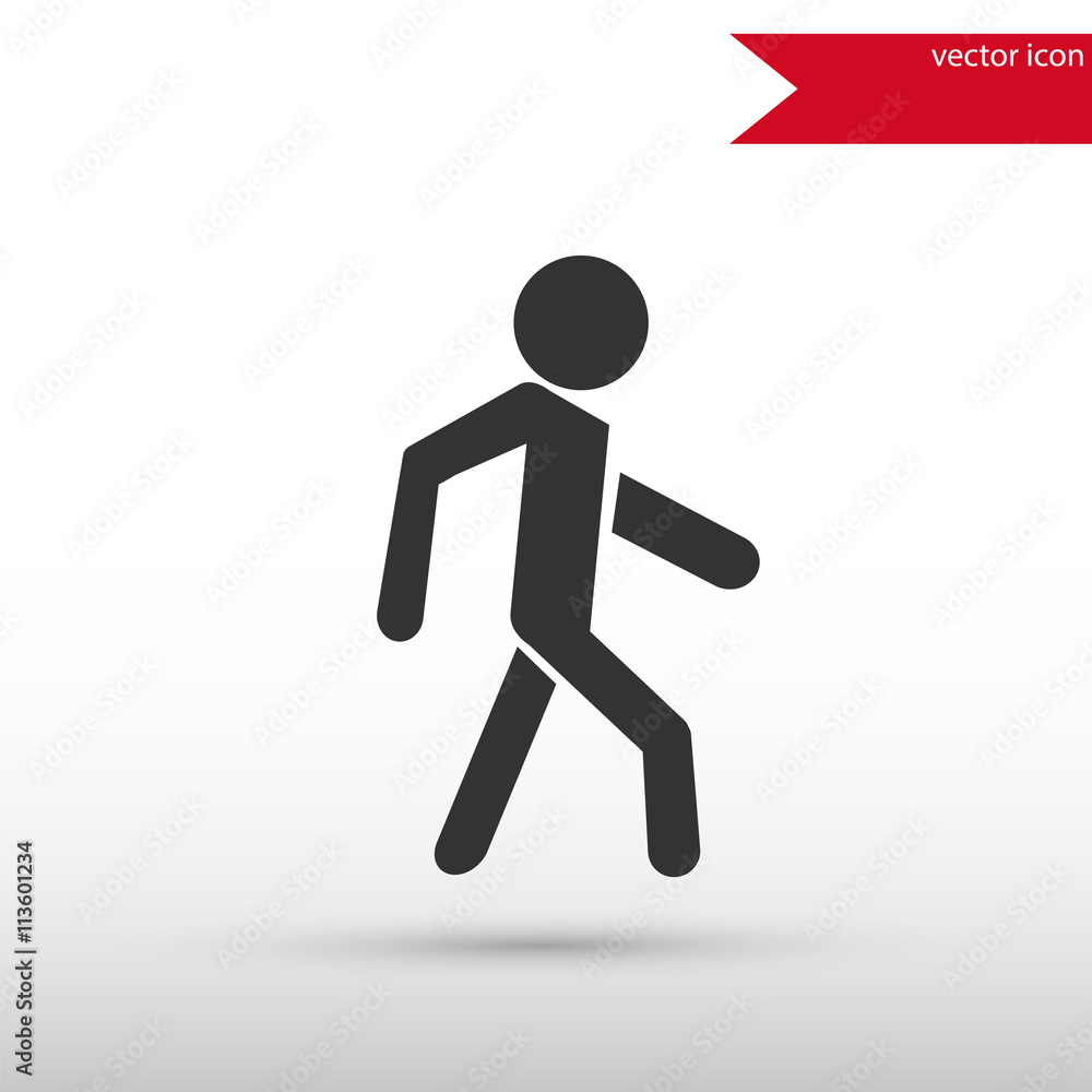 Man icon . Pedestrian symbol. Man icon . Pedestrian symbol.