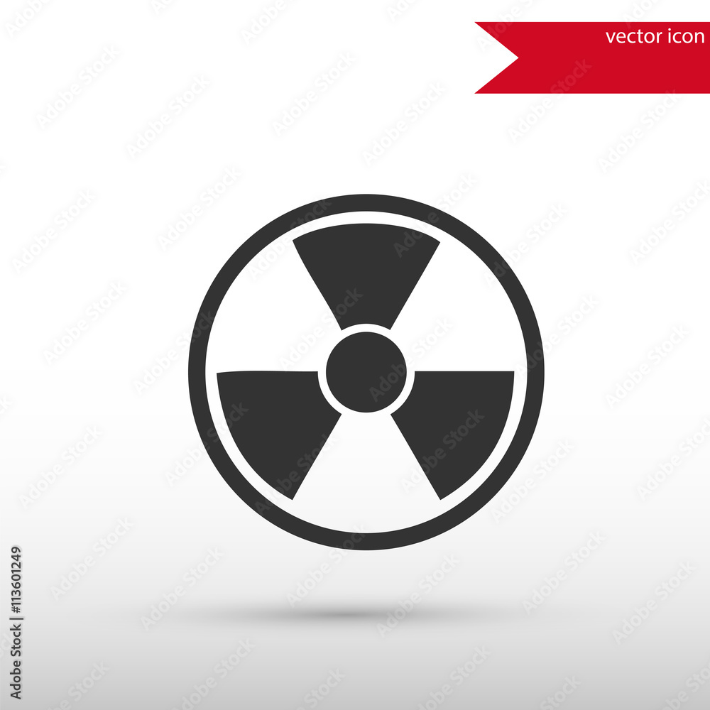 Radiation icon . Danger concept. Radiation icon . Danger concept.
