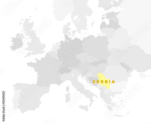 Republic of Serbia Location Map