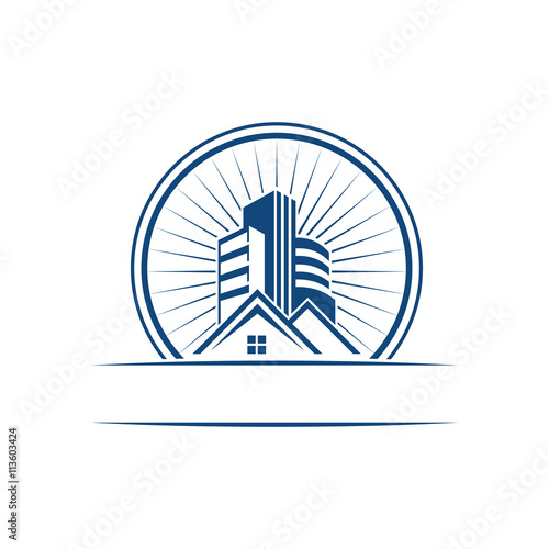 House High Building Emblem Branding Symbol Illustration