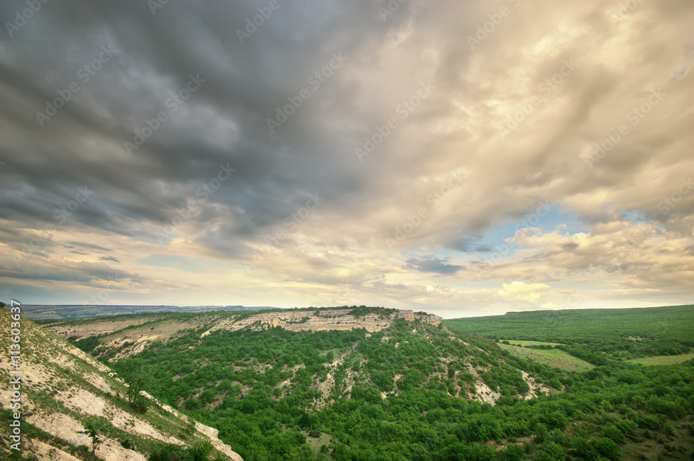 Beautiful mountain landscape. Composition of nature