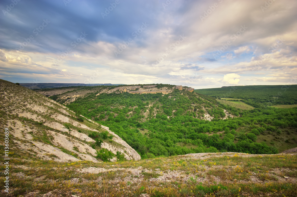 Beautiful mountain landscape. Composition of nature Beautiful mountain landscape. Composition of nature