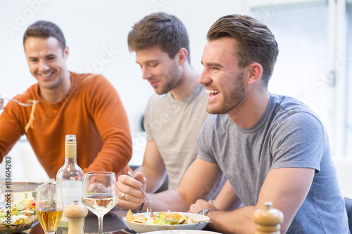 Men Eating Lunch
