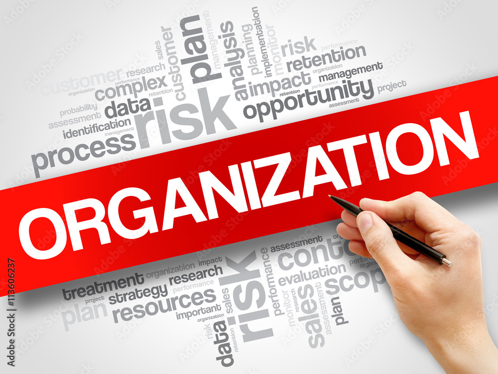 Organization word cloud, business concept Organization word cloud, business concept