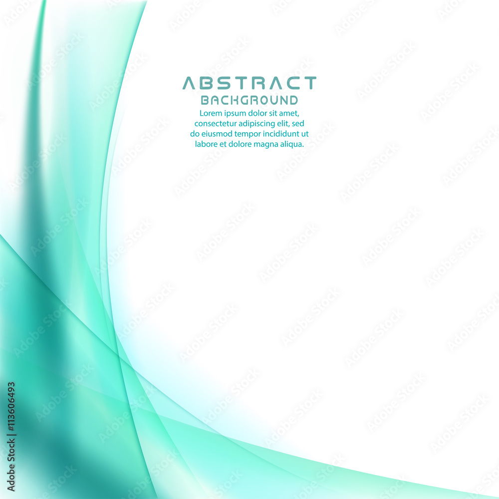 Vector abstract turquoise waves background. Vector abstract turquoise waves background.