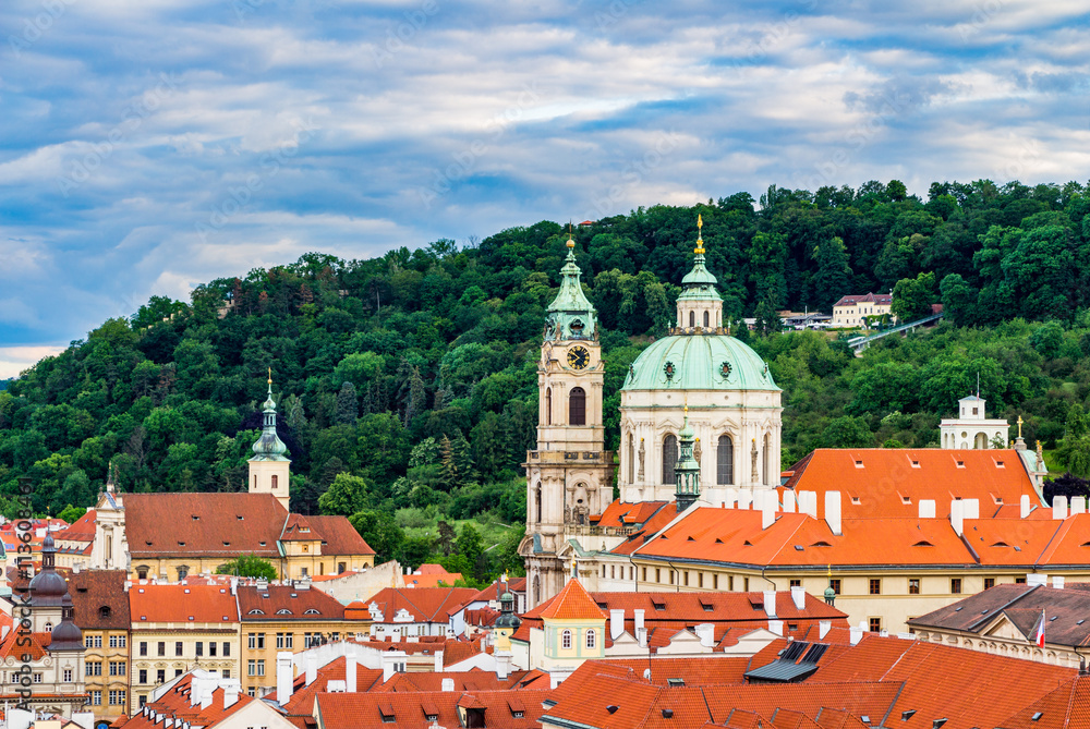 custom made wallpaper toronto digitalBeautiful cityscape of Prague with cathedral of St. Nicholas