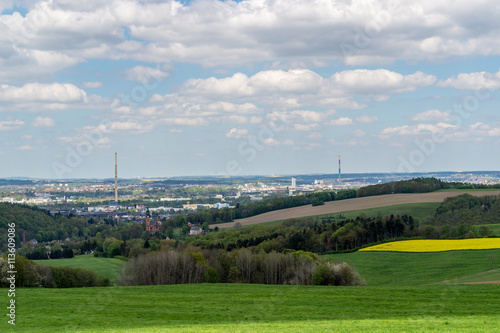 Stadtpanorama von Chemnitz