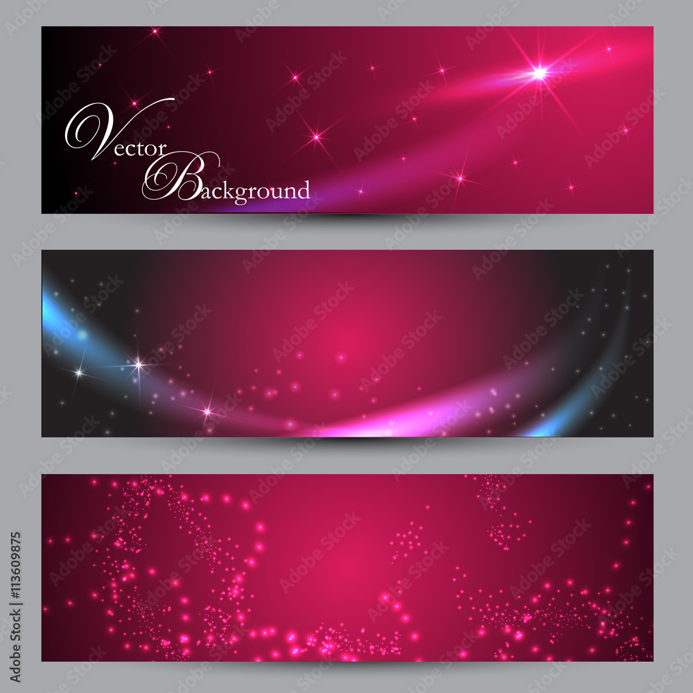 Vector background with a lights