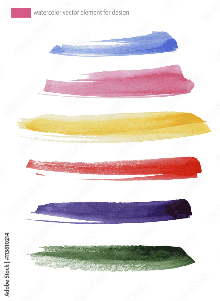 Obraz premium Abstract watercolor hand painted design elements.